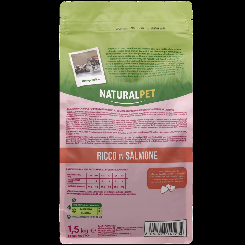 Naturalpet Prime Orme Kitten ricco in Salmone 1 5kg 000141066 Flash Sale