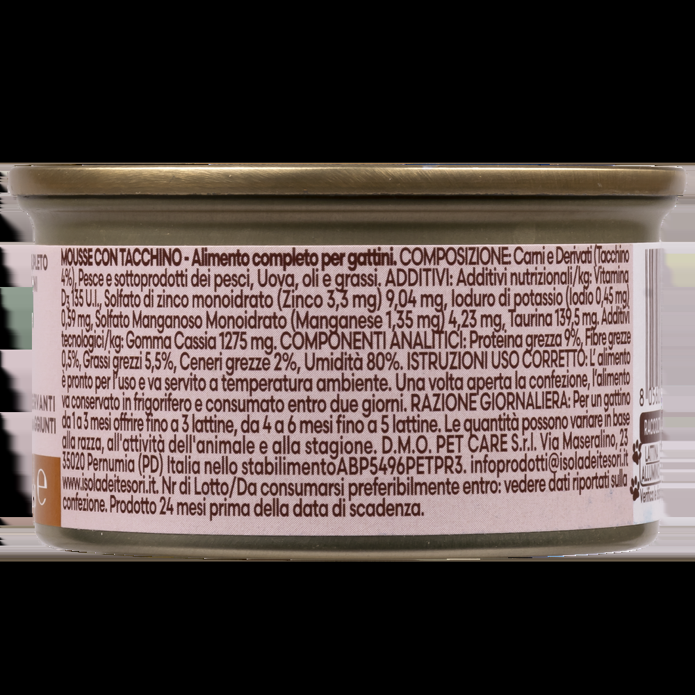 Naturalpet Kitten Prime Orme Mousse con Tacchino 85 gr 000143687 Offerte stagionali