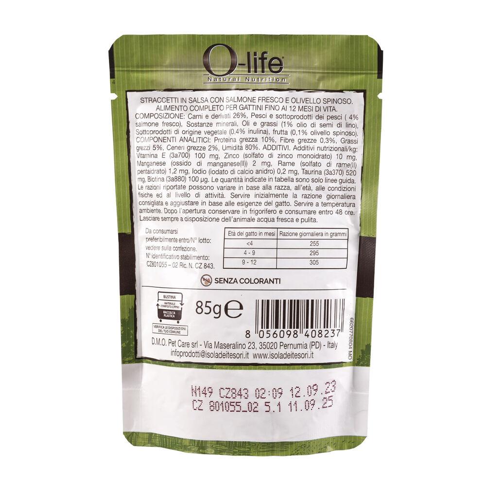 O-life Kitten Straccetti in salsa con Salmone fresco e olivello spinoso 85 gr 000143629 ACQUISTA ORA