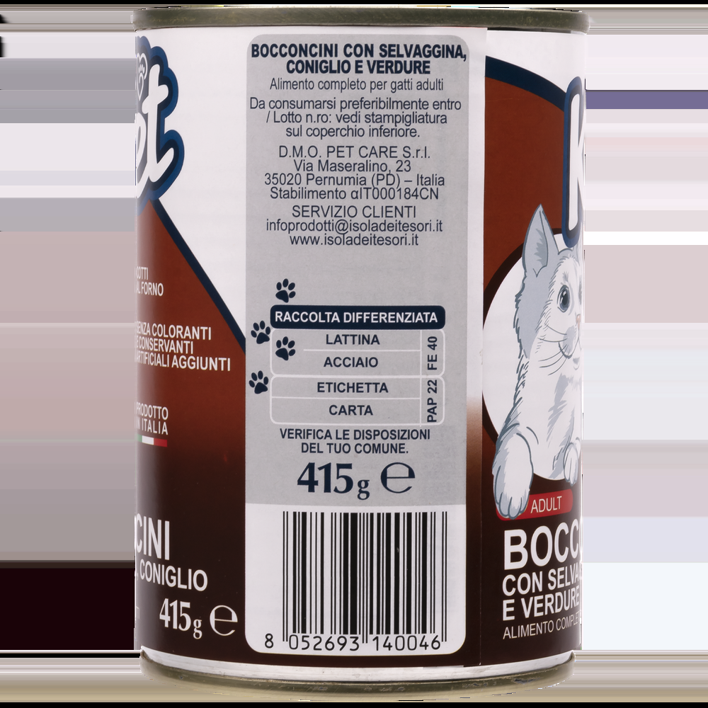 Ket Adult All breeds Bocconcini Selvaggina e Coniglio 415 gr 000143638 Latest stili