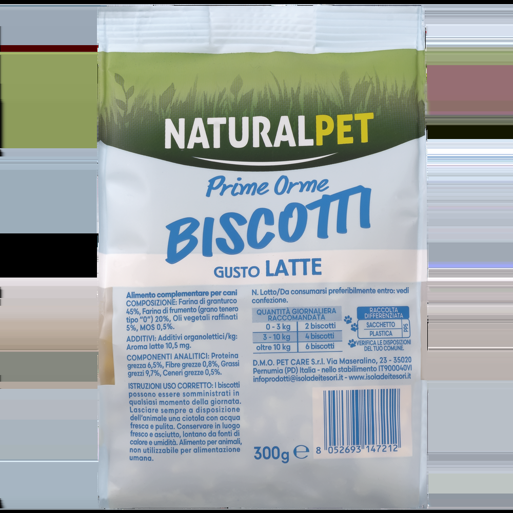 Naturalpet Prime Orme Puppy Biscotti gusto Latte 300gr 000138864 Fino al 50% di sconto