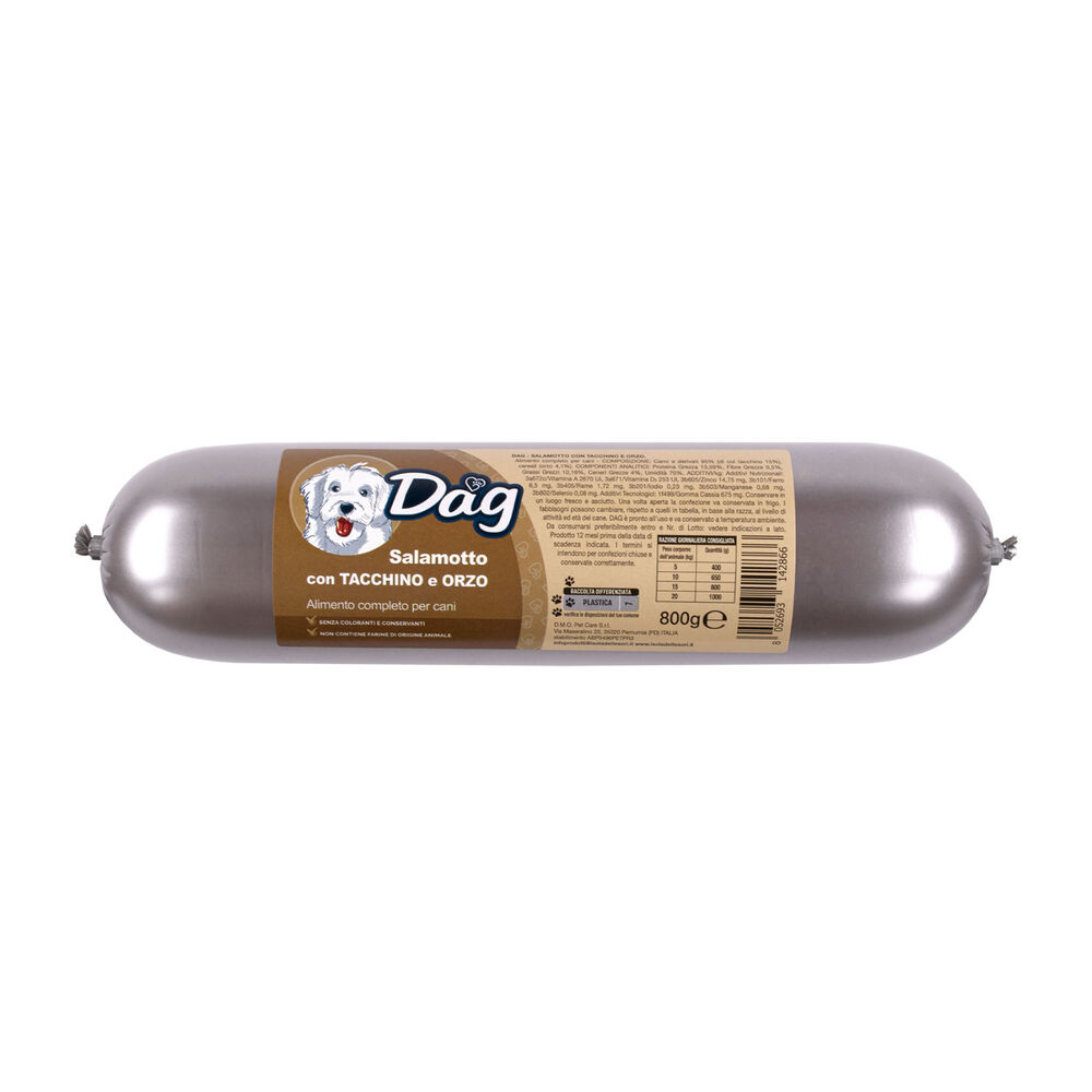 Dag Dog Salamotto con Tacchino e orzo 800gr 000126932