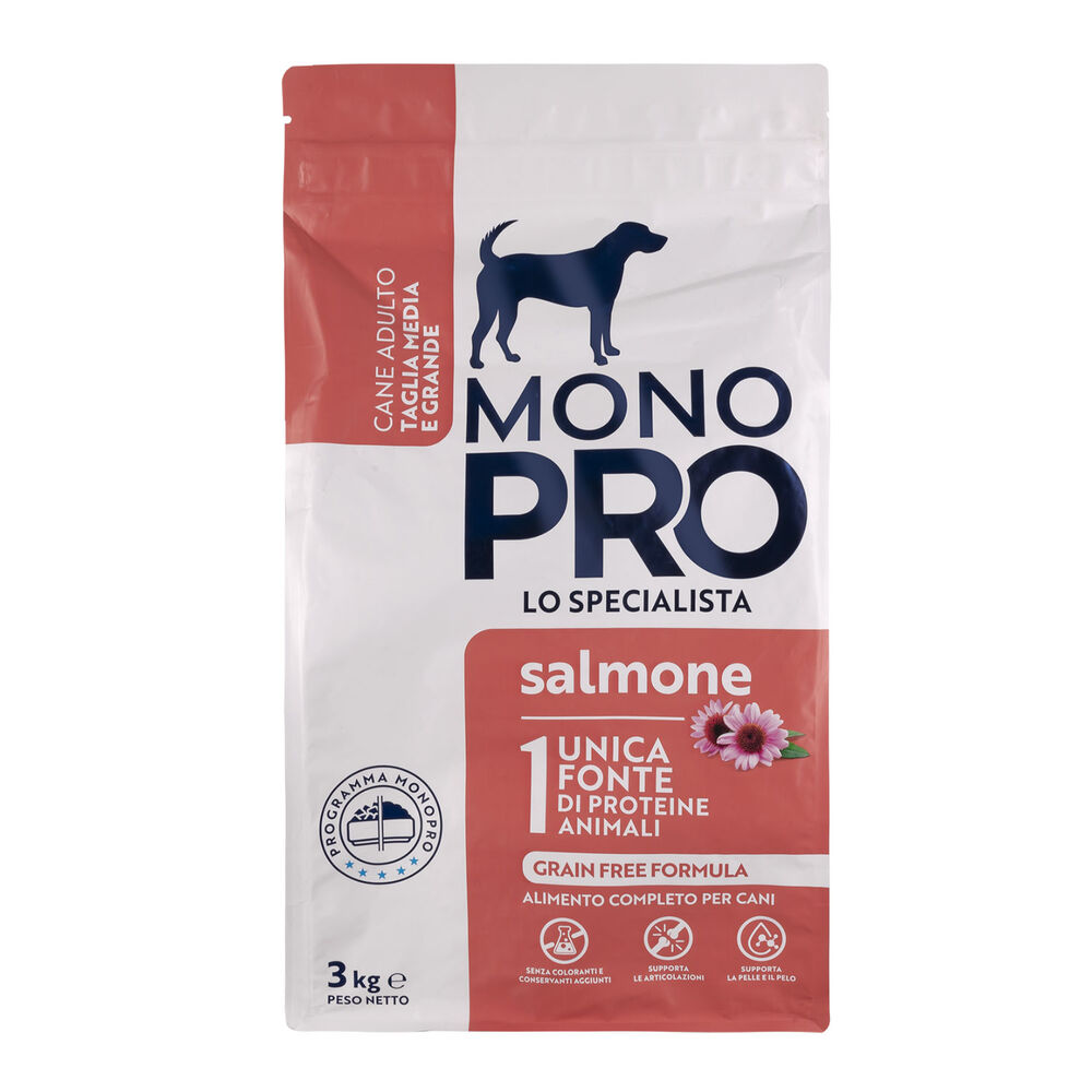 Monopro Dog Adult Medium&Large Grain Free Salmone 3 Kg 000125663 I Più Venduti