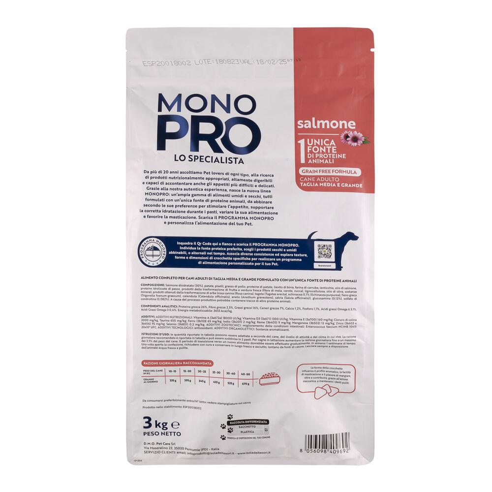 Monopro Dog Adult Medium&Large Grain Free Salmone 3 Kg 000125663 I Più Venduti