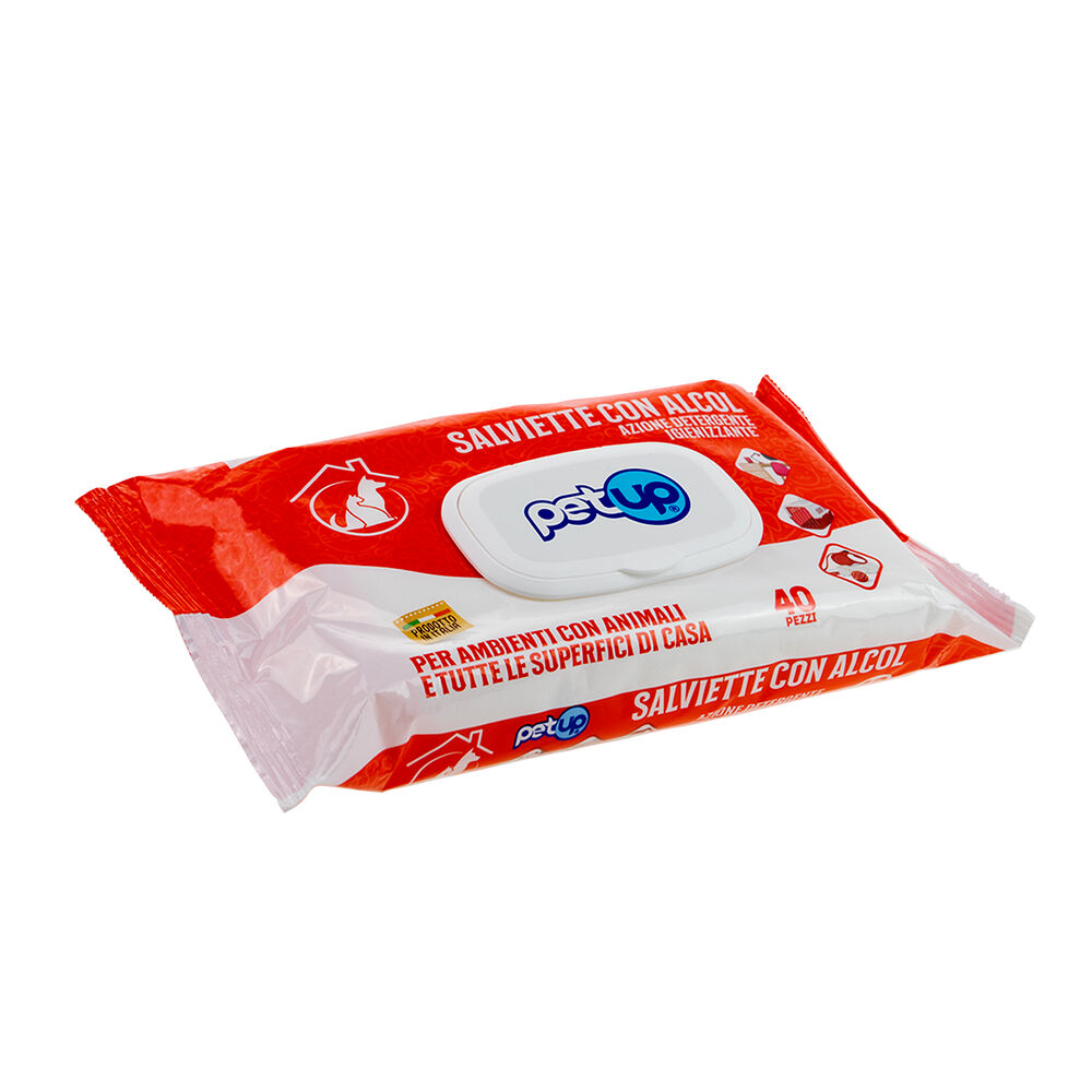 Petup Salviette con Alcol Igienizzanti 40 pz 000181563 Vendite Flash