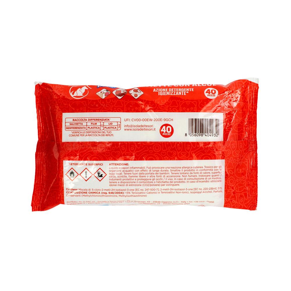Petup Salviette con Alcol Igienizzanti 40 pz 000181563 Vendite Flash