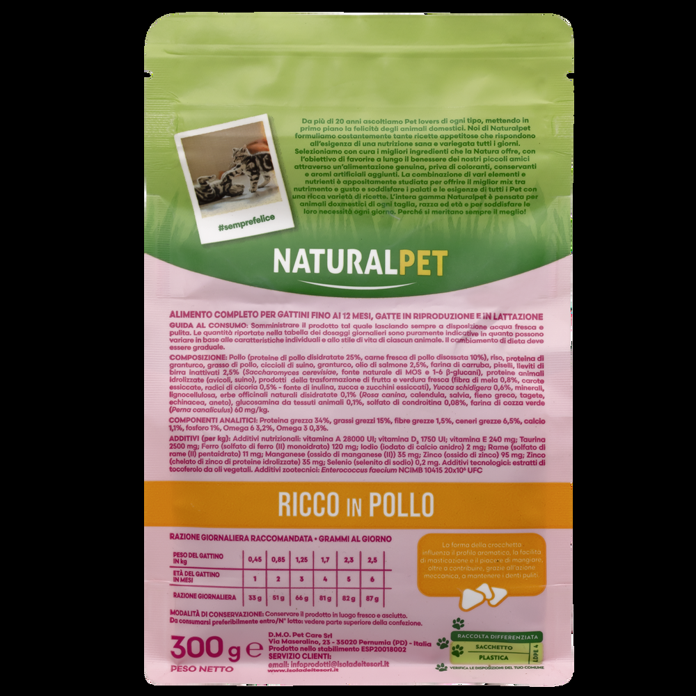 Naturalpet Prime Orme Kitten ricco in Pollo 300gr 000141058 Offerta San Valentino