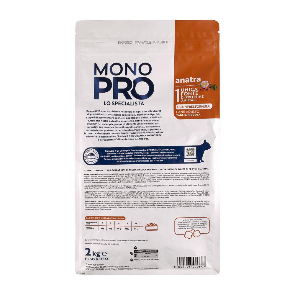 Monopro Dog Adult Mini Grain Free Anatra 2 kg 000125657 Nuovi prodotti