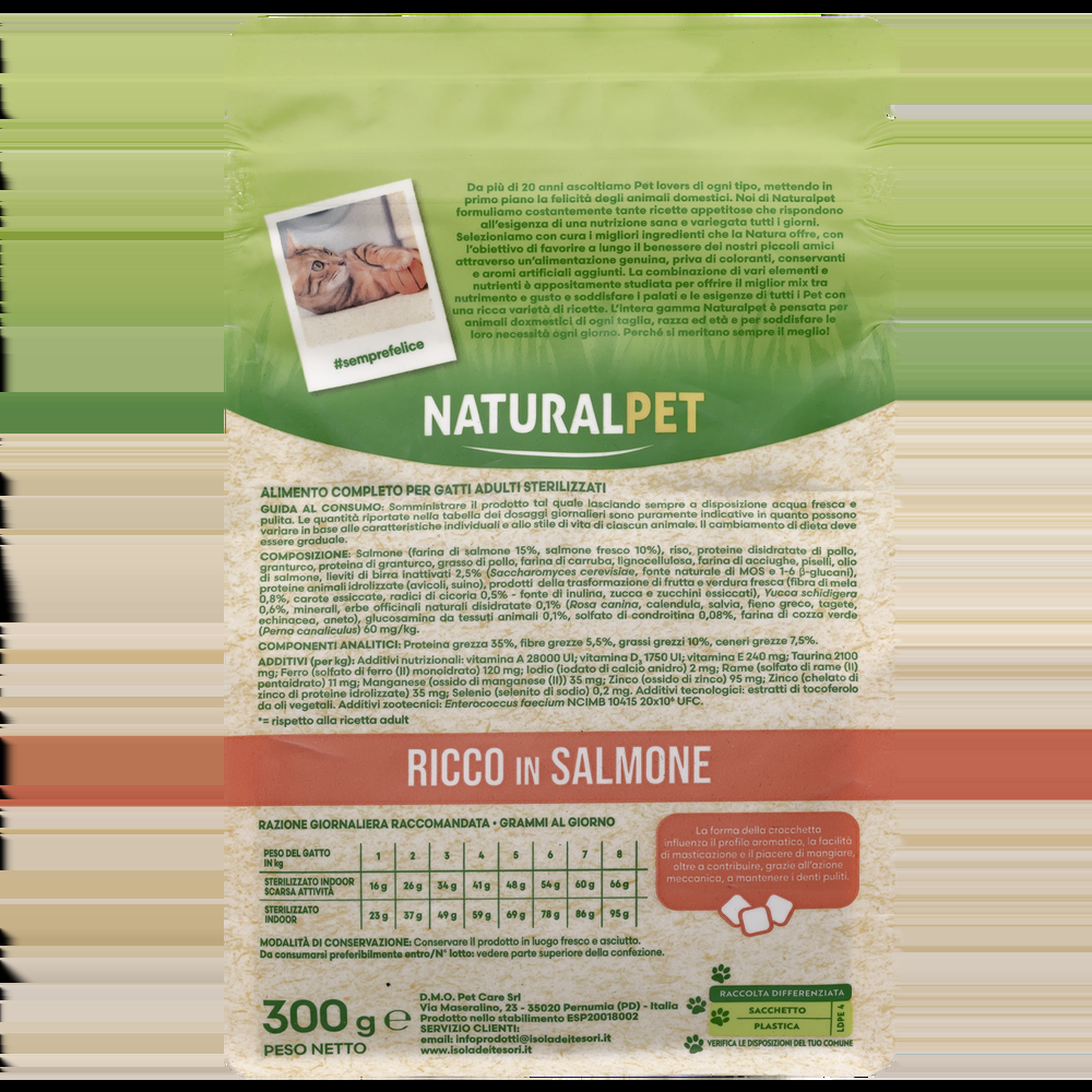 Naturalpet Cat Sterilised ricco in Salmone 300gr 000141052 Offerta settimanale