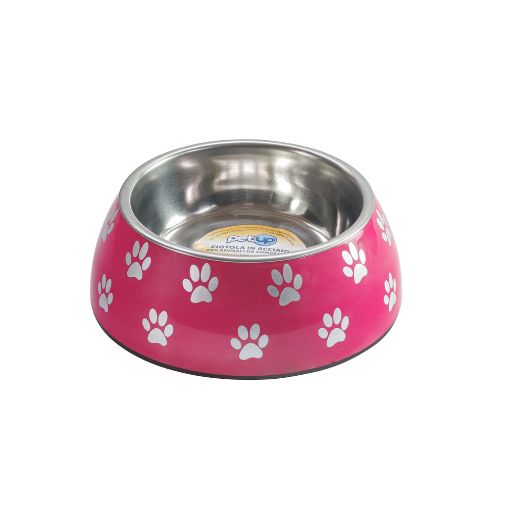 Petup Ciotola antiscivolo in acciaio fucsia 11cm 000172432 In vendita