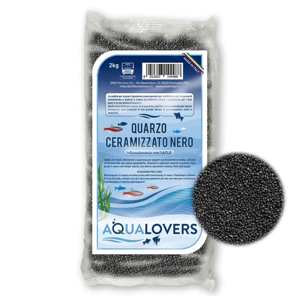 Aqualovers Sabbia Quarzo Cermizzato Nero 2 kg 000185391 2025
